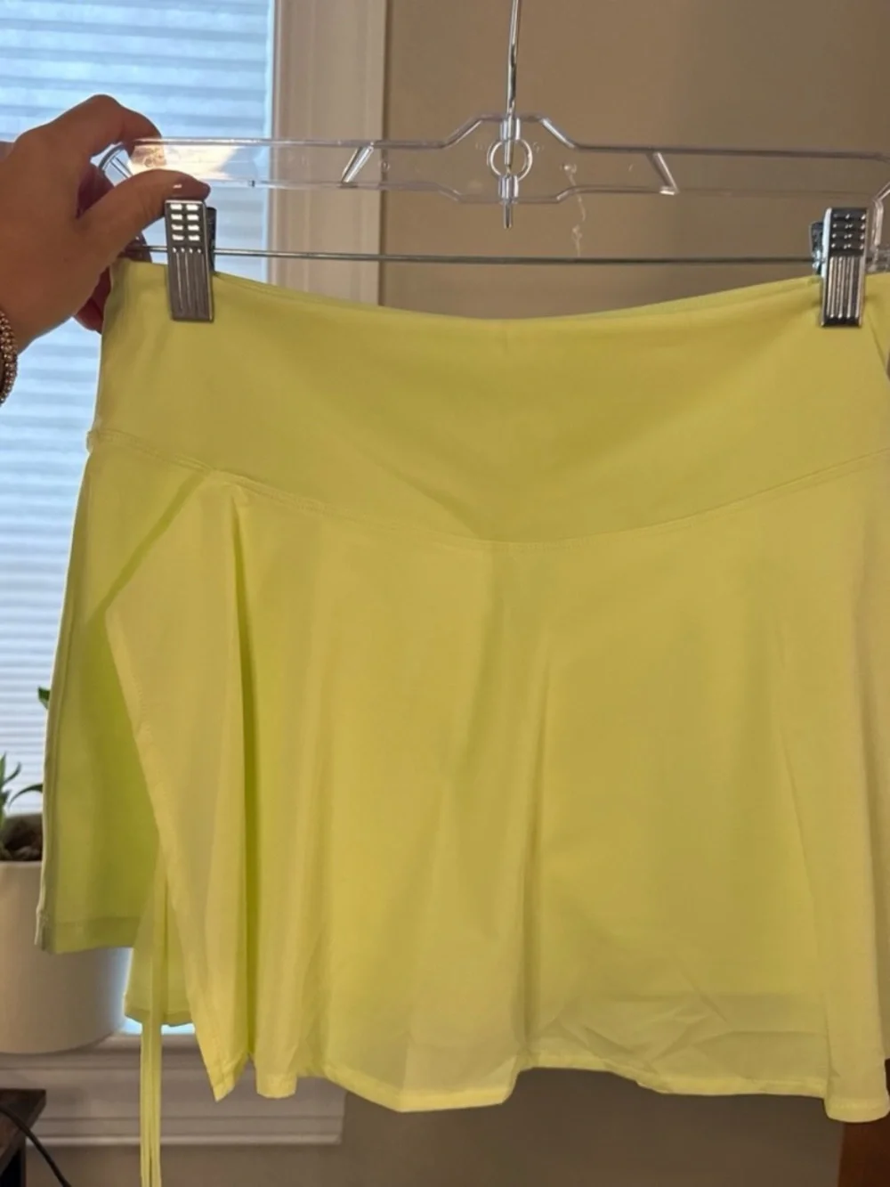 Women's Yellow Athletic Skater Skirt - Lightweight Activewear